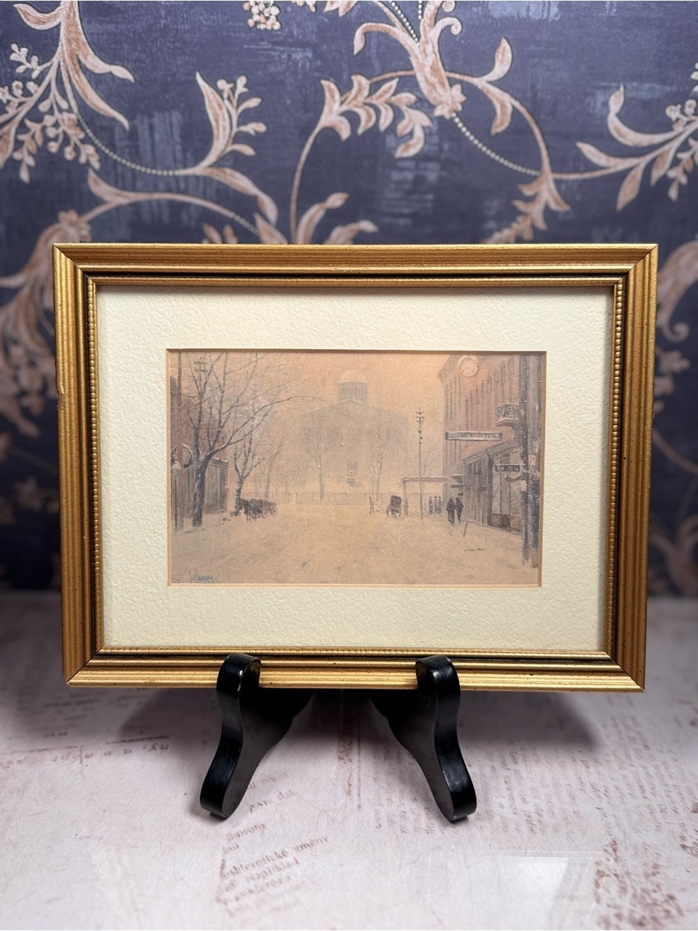 Paul Sawyier Old Capitol in Snow Framed Print Kentucky Winter Scene
